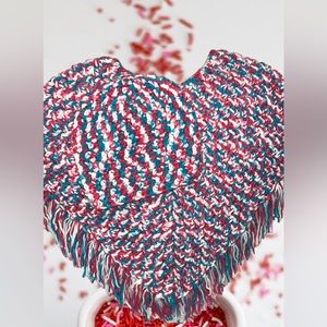 TODDLER PONCHO AND MATCHING BEANIE